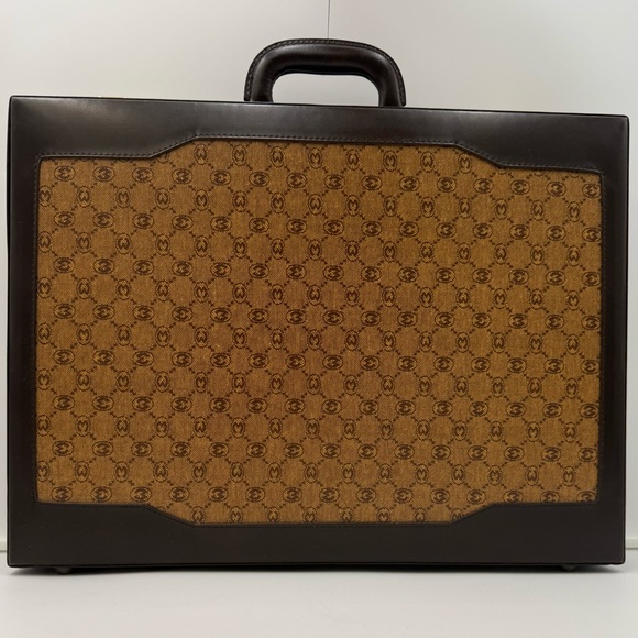 🐢MORABITO 1905 PARIS Monogram Attaché Laptop Briefcase Trunk • Imperial Warrant - Picture 3 of 11